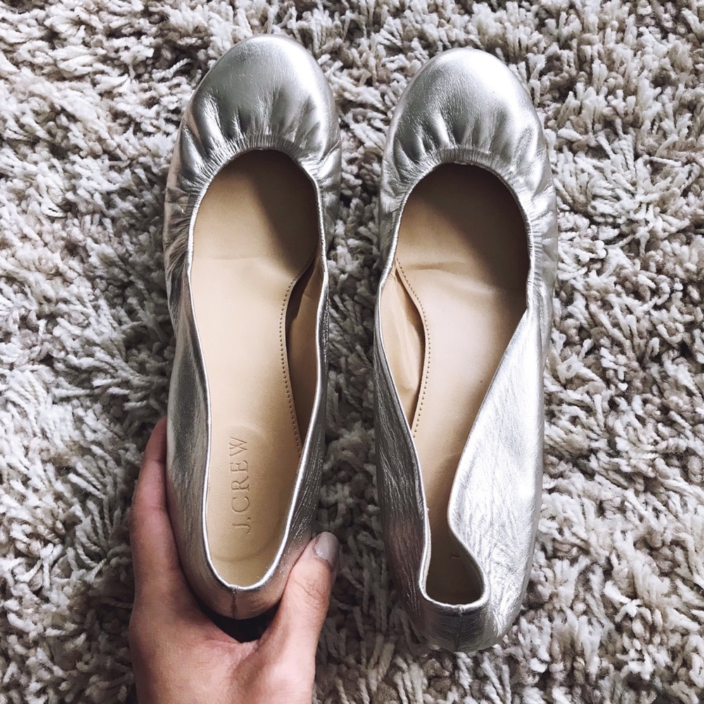 J.crew Cece italian leather flats